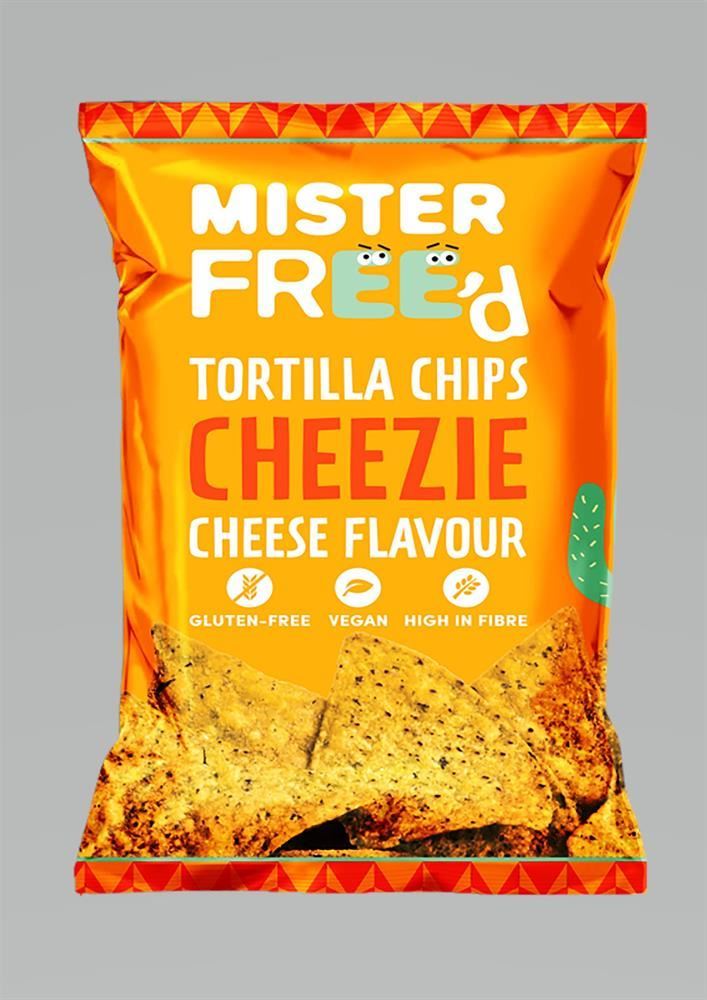 Freed Foods / Mister Free'd Tortilla Chips with Vegan Cheese 135g - 12 Pack