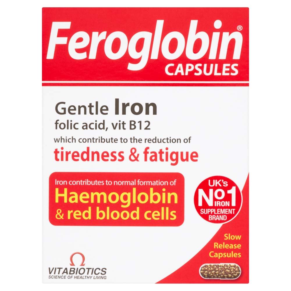 Vitabiotics Feroglobin Slow Release - 30 Capsules