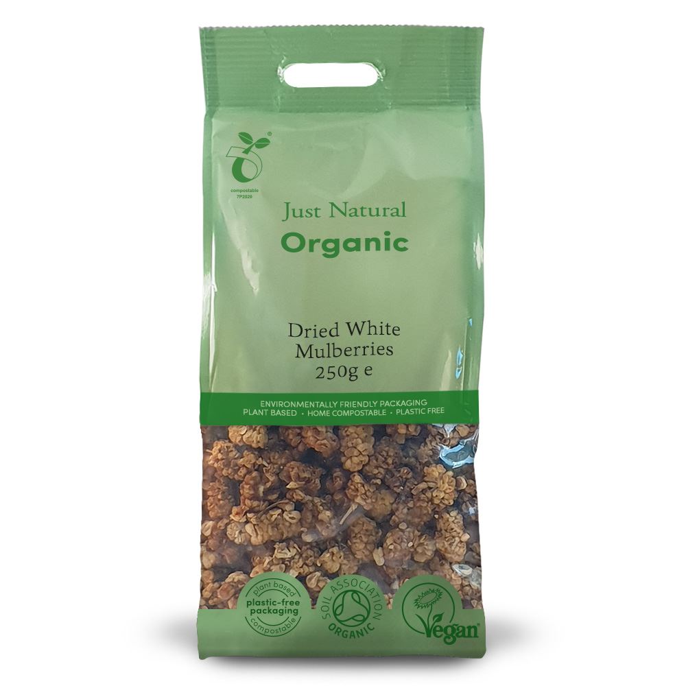 Just Natural Organic Organic Dried White Mulberries 250g