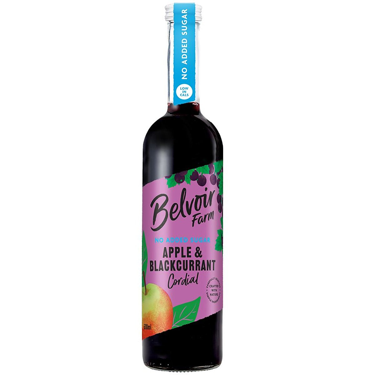 Belvoir No Added Sugar Apple & Blackcurrant Cordial 500ml