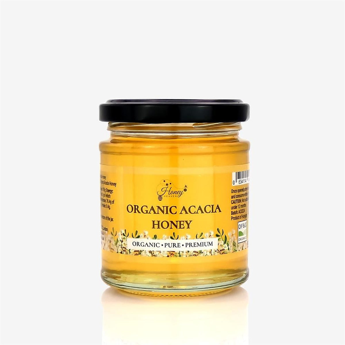 Honey Heaven Organic Acacia Honey 250g