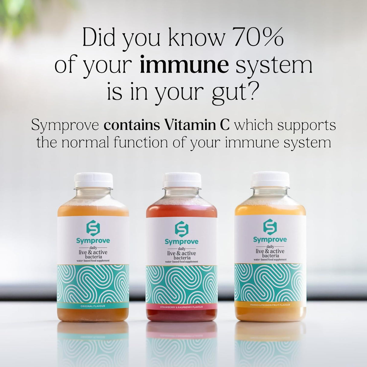 Symprove Original Probiotic Drink with Live Bacteria 500ml - Pack of 4