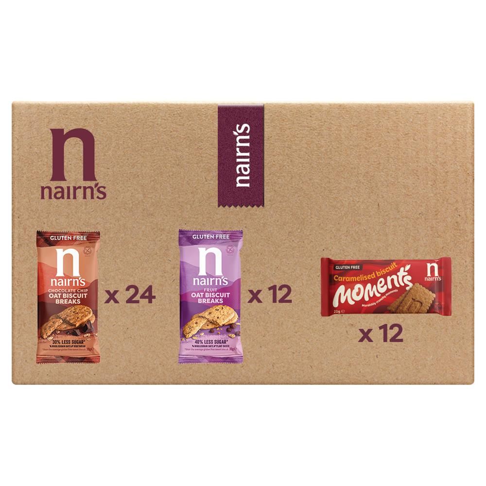 Nairns Gluten Free Biscuit Break & Moments Mixed Case 1335g