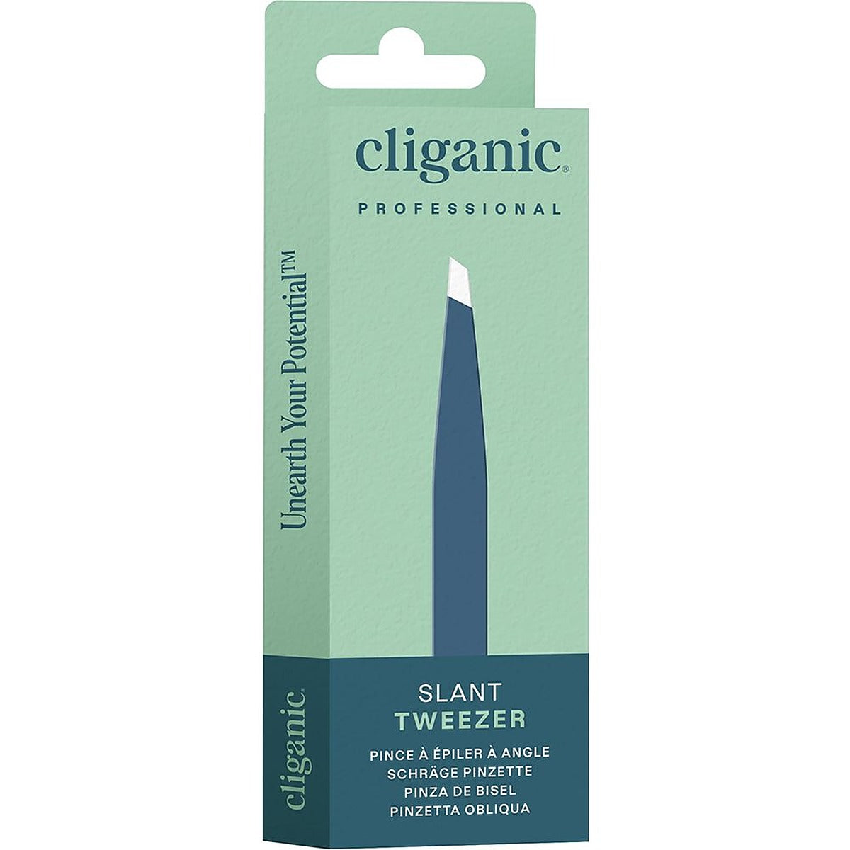 Cliganic Slant Tweezers 20 Blue UK