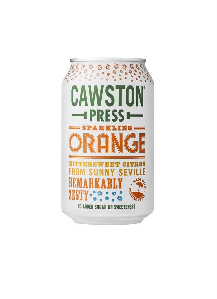 Cawston Press Sparkling Seville Orange Can 330ml - 24 Pack