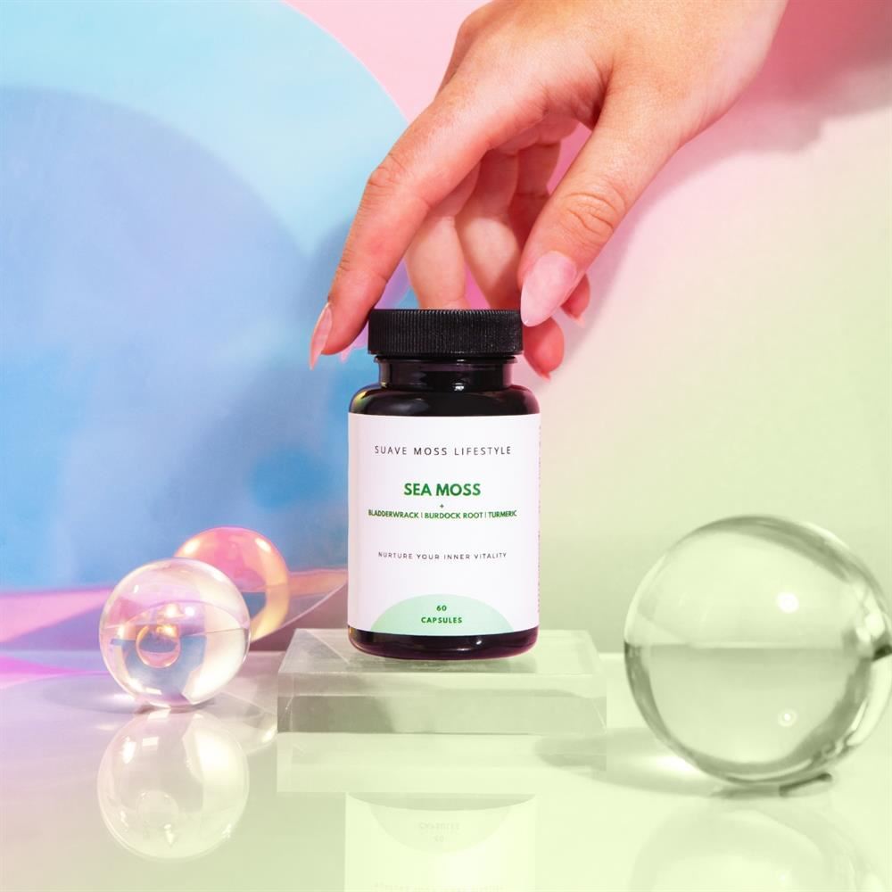 Suave Moss Lifestyle Natural Sea Moss Turmeric 60 Capsules