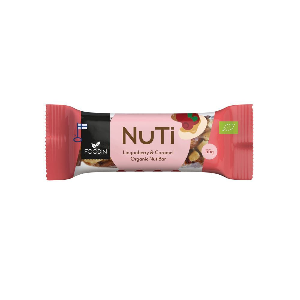 Foodin NUTI Lingonberry & Cashew Bar 35g - 15 Pack