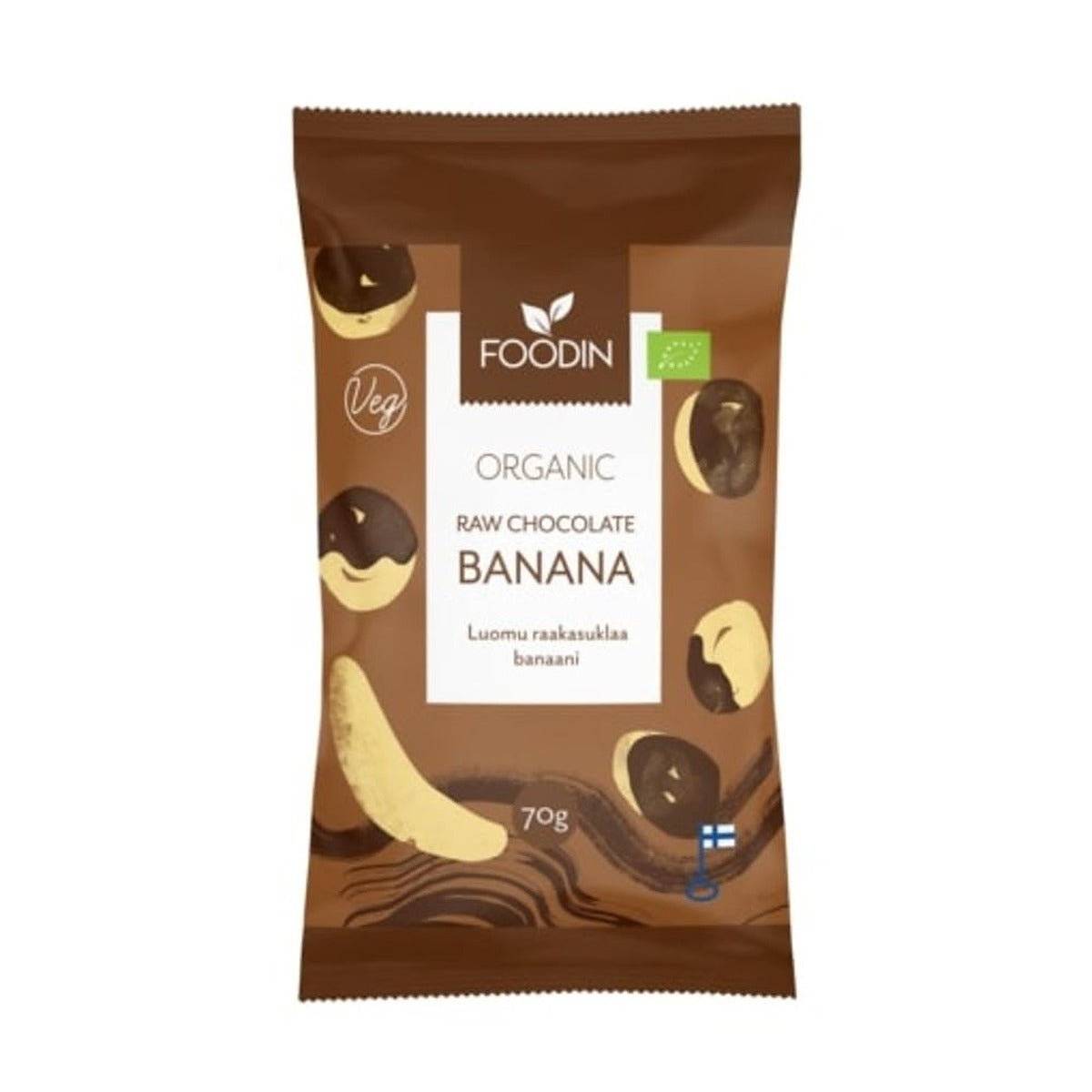 Foodin Organic Raw Chocolate Coated Banana 70g