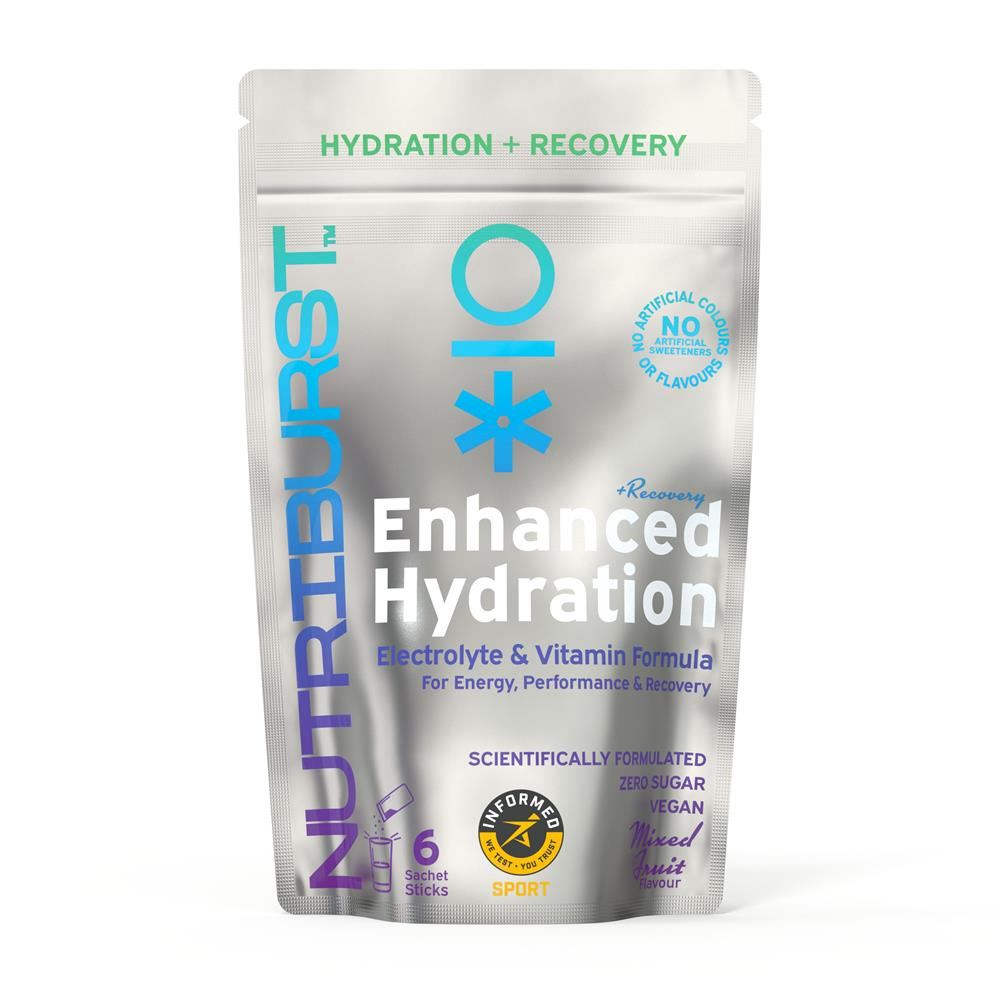 Nutriburst Enhanced Hydration + Recovery Mixed Fruit Flavour 6 sachets