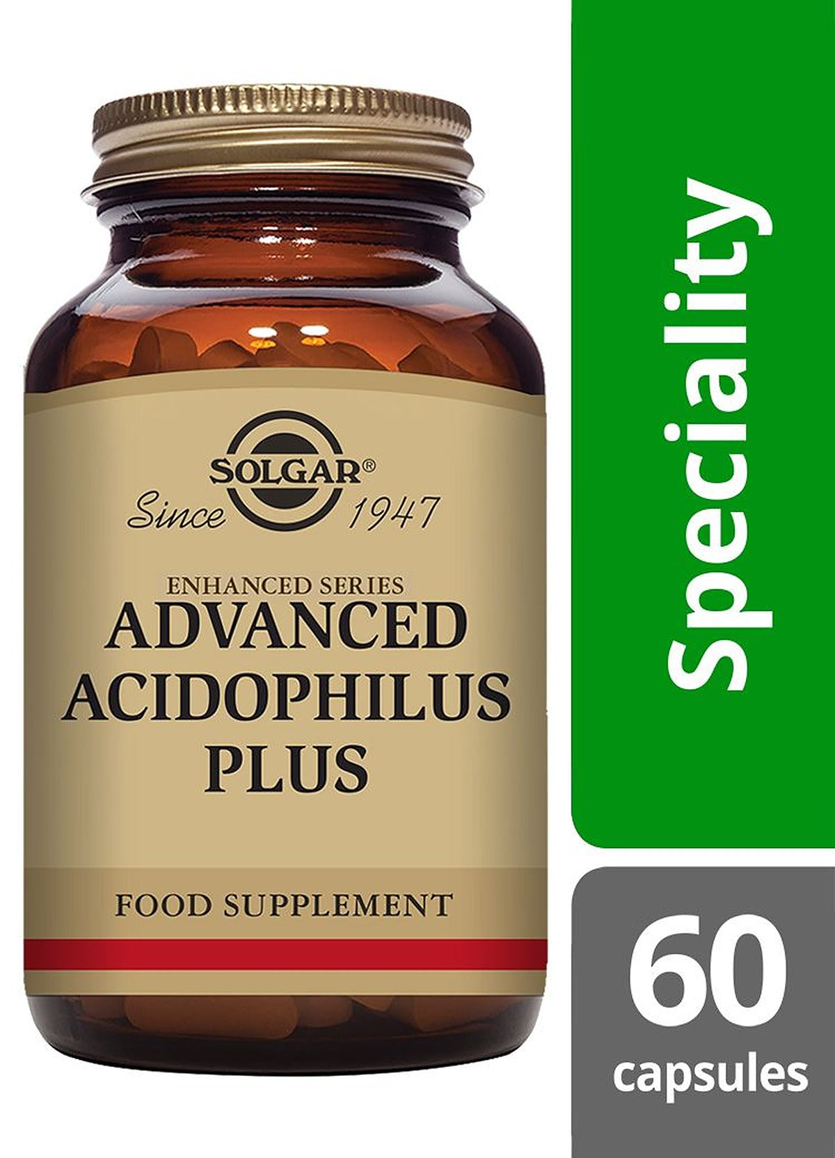 Solgar Advanced Acidophilus Plus - 60 Vegicaps - image 2