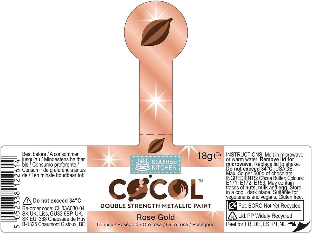 Squires Kitchen COCOL Extra Strength Colouring Paint for Chocolate 18g - All Shades - image 24