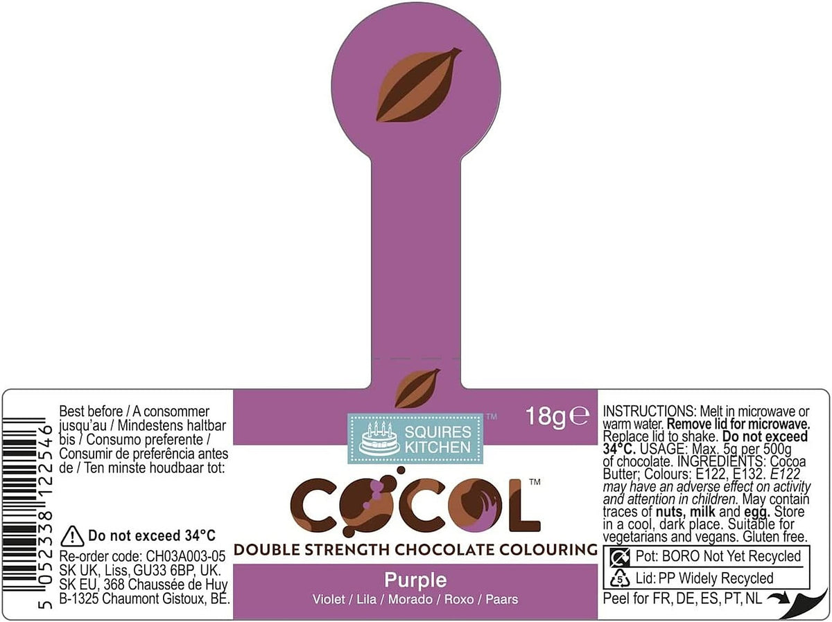 Squires Kitchen COCOL Extra Strength Colouring Paint for Chocolate 18g - All Shades - image 26