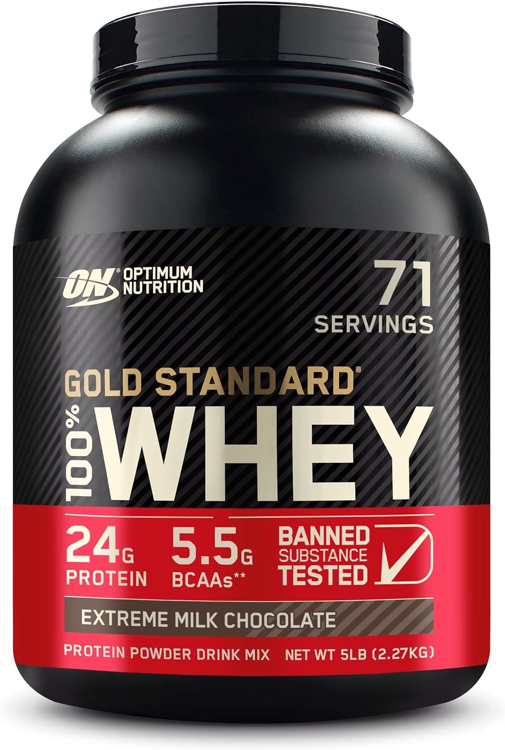 Optimum Nutrition Gold Standard 100% Whey Protein Powder - 900g/2.2kg/4.5kg