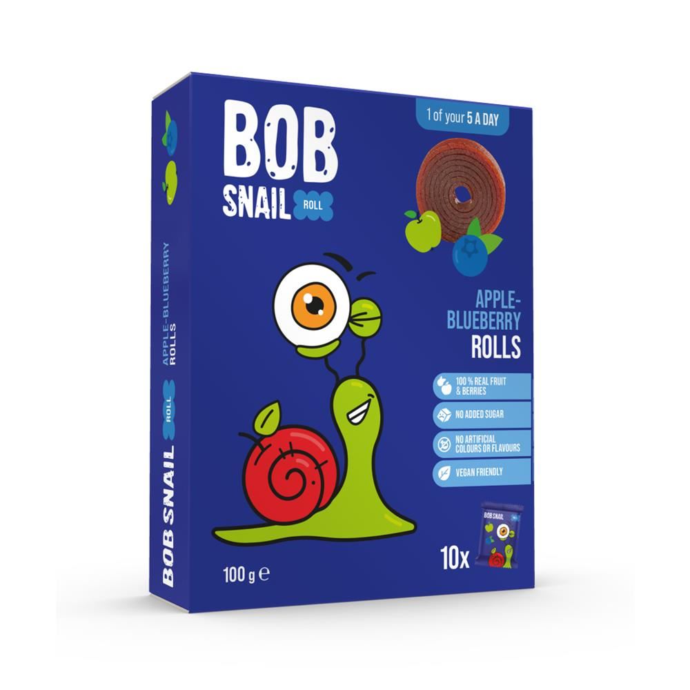 Bob Snail Apple-Blueberry Fruit Rolls 100g - 100% Fruit