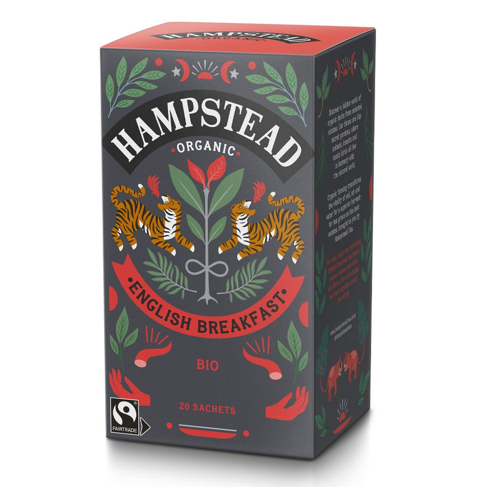 Hampstead Tea Organic English Breakfast Tea 20 Bags