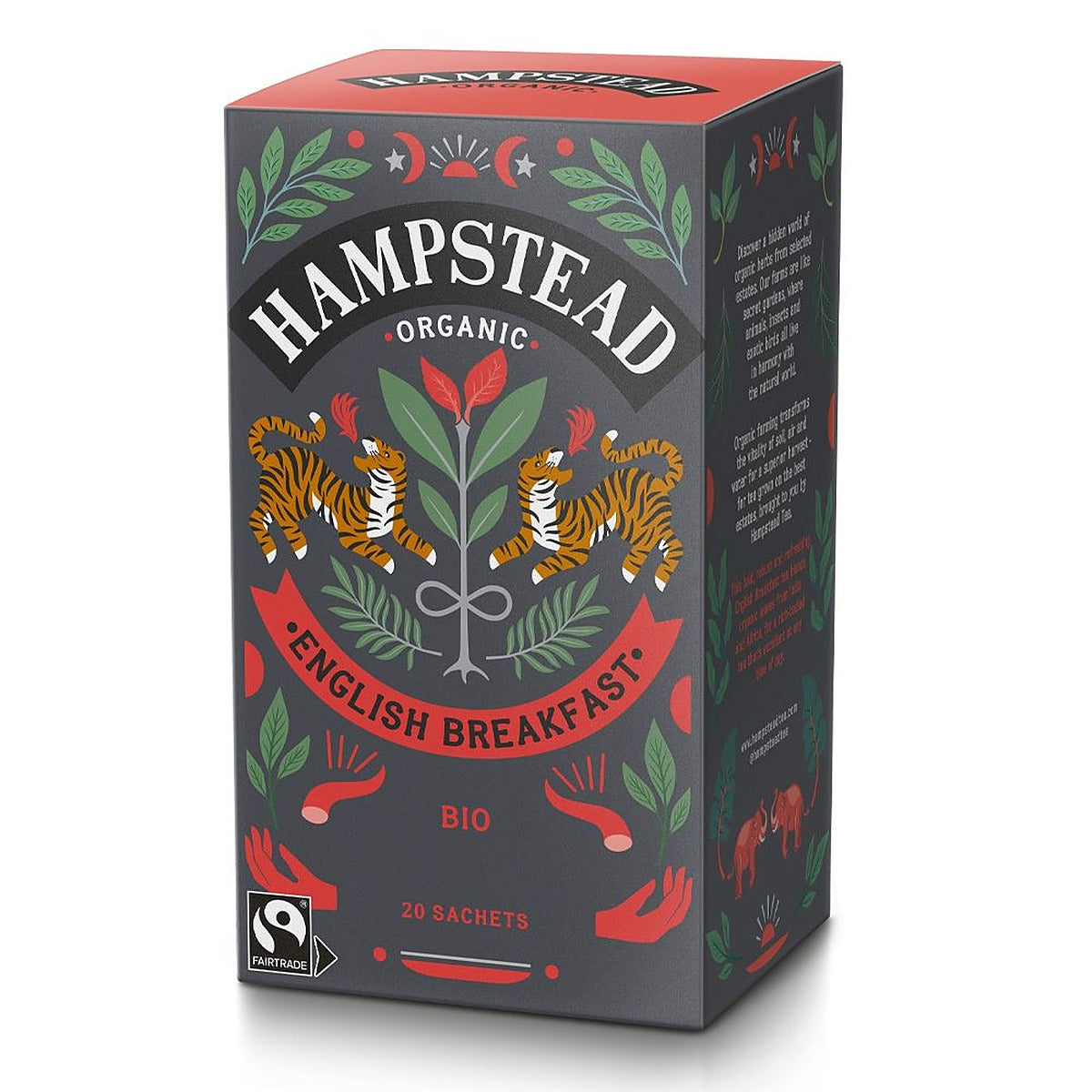 Hampstead Tea Organic English Breakfast Tea 20 Bags