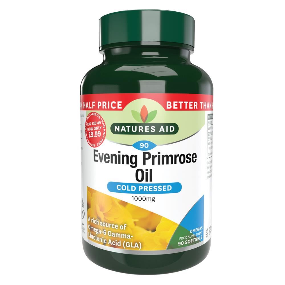 Natures Aid Promo Packs Evening Primrose Oil 1000mg 90 Caps