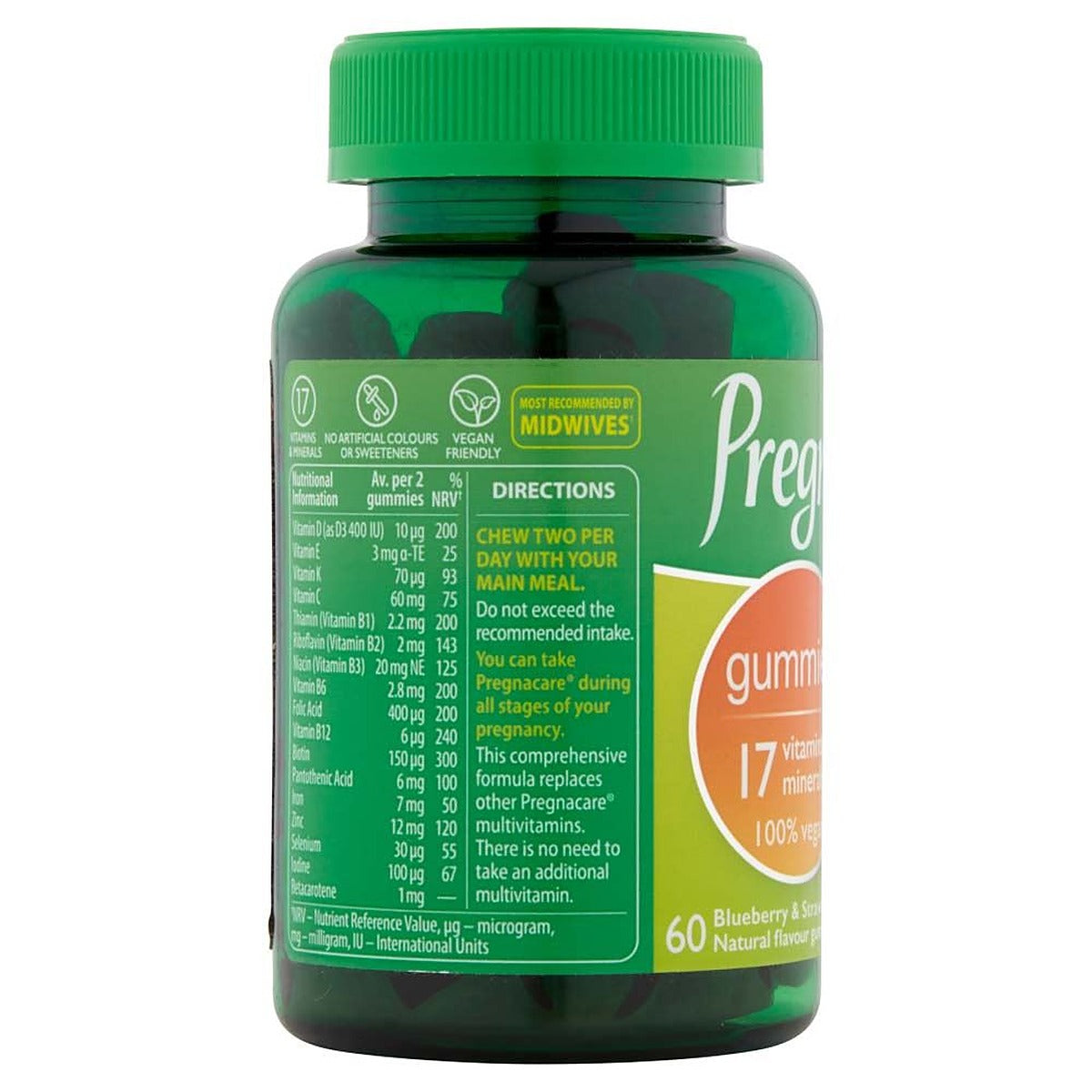 Vitabiotics Pregnacare - 60 Natural Strawberry Flavour Gummies - image 3