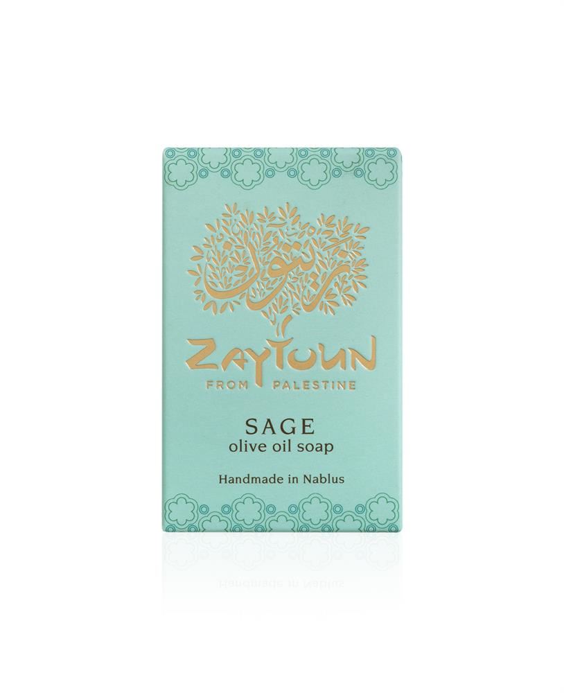Zaytoun Sage Scented Olive Oil Soap Bar 100g