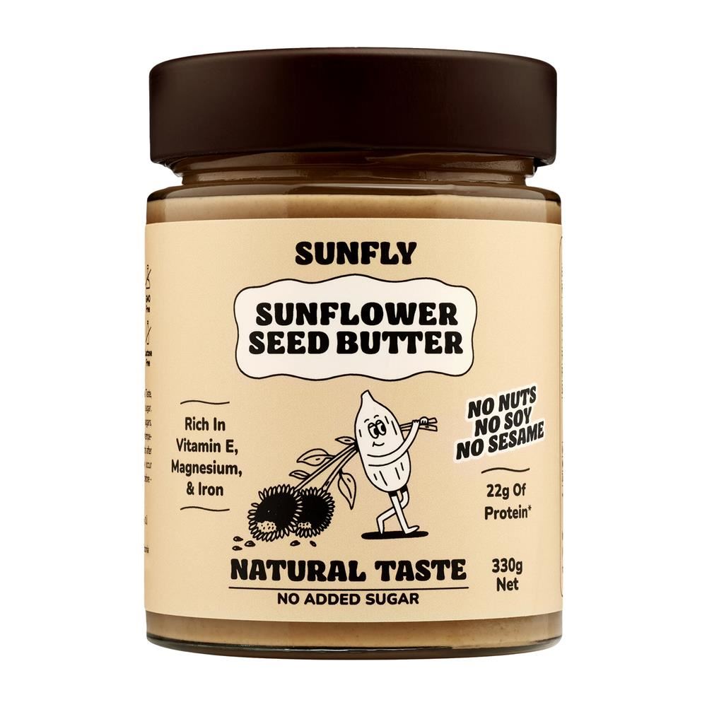 Sunfly Natural Taste and No Added Sugar Sunflower Seed Butter 330g