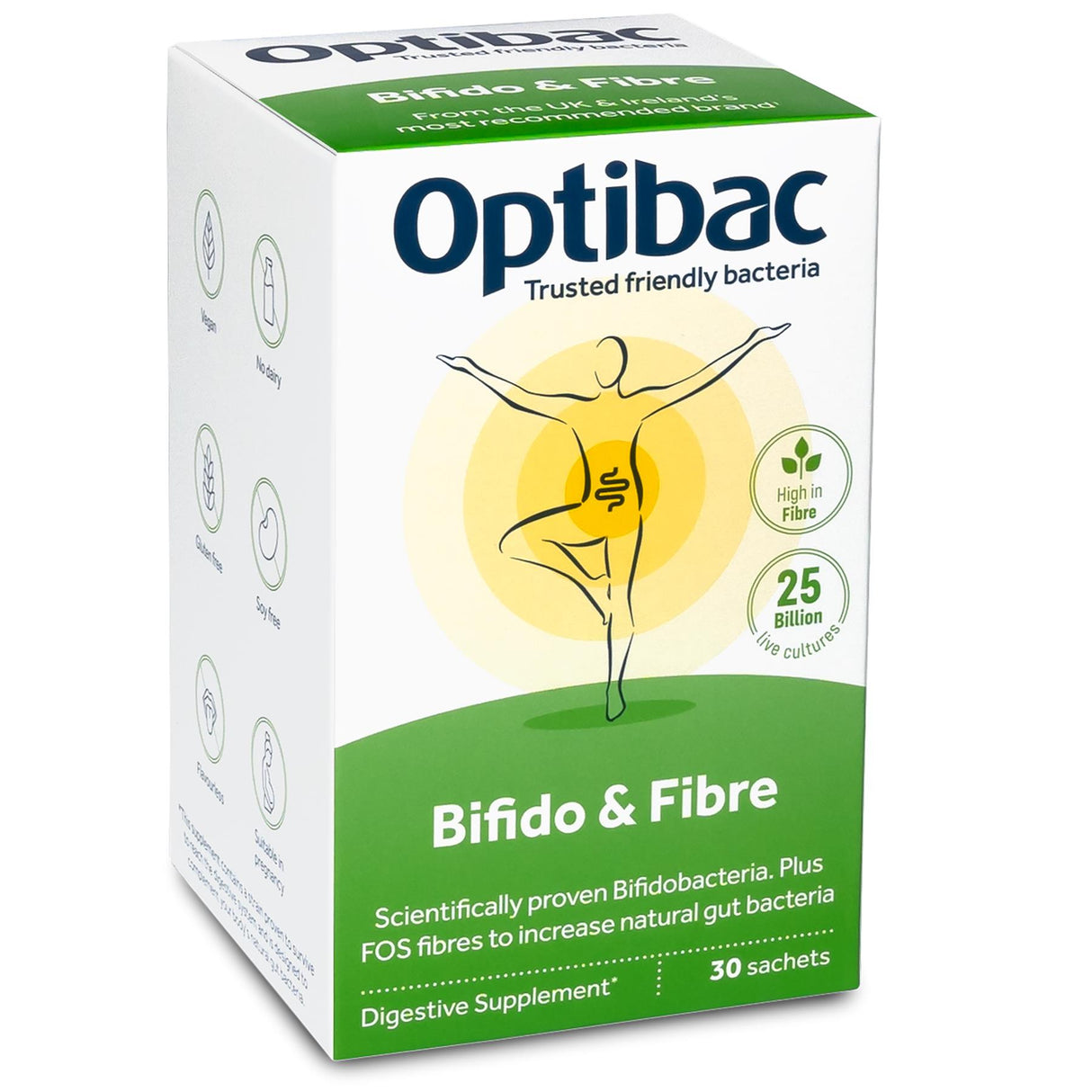 OptiBac Probiotics Bifidobacteria & Fibre 10 - 30 Sachets