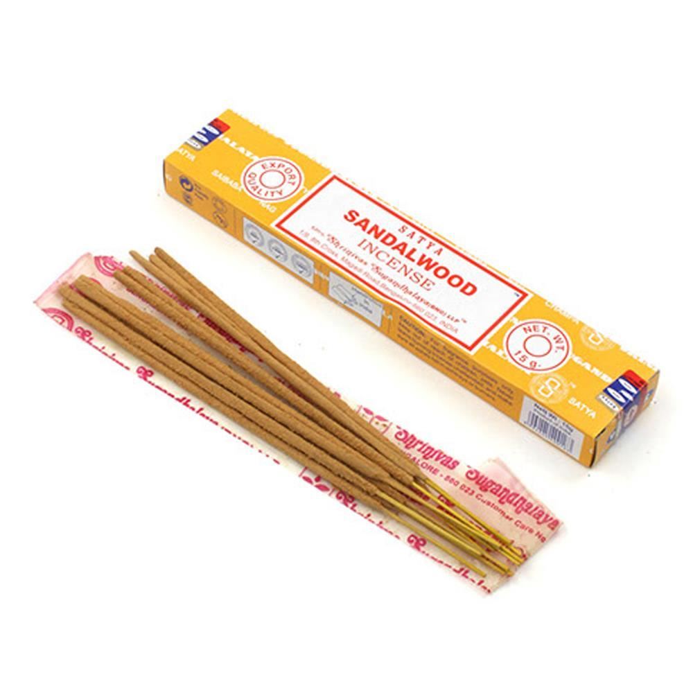 Satya Sandalwood Incense sticks 15g - 6 Pack
