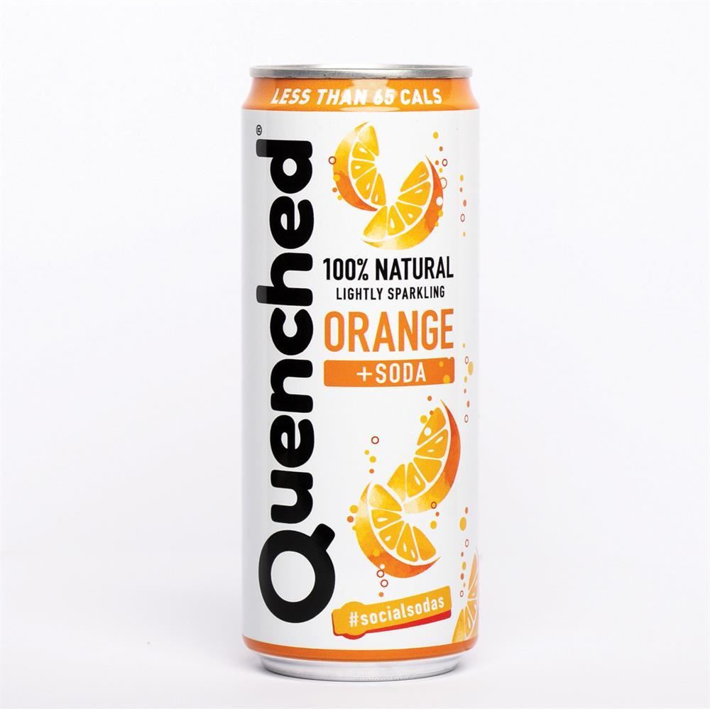 Quenched Orange & Soda Drink 330ml - 6 Pack
