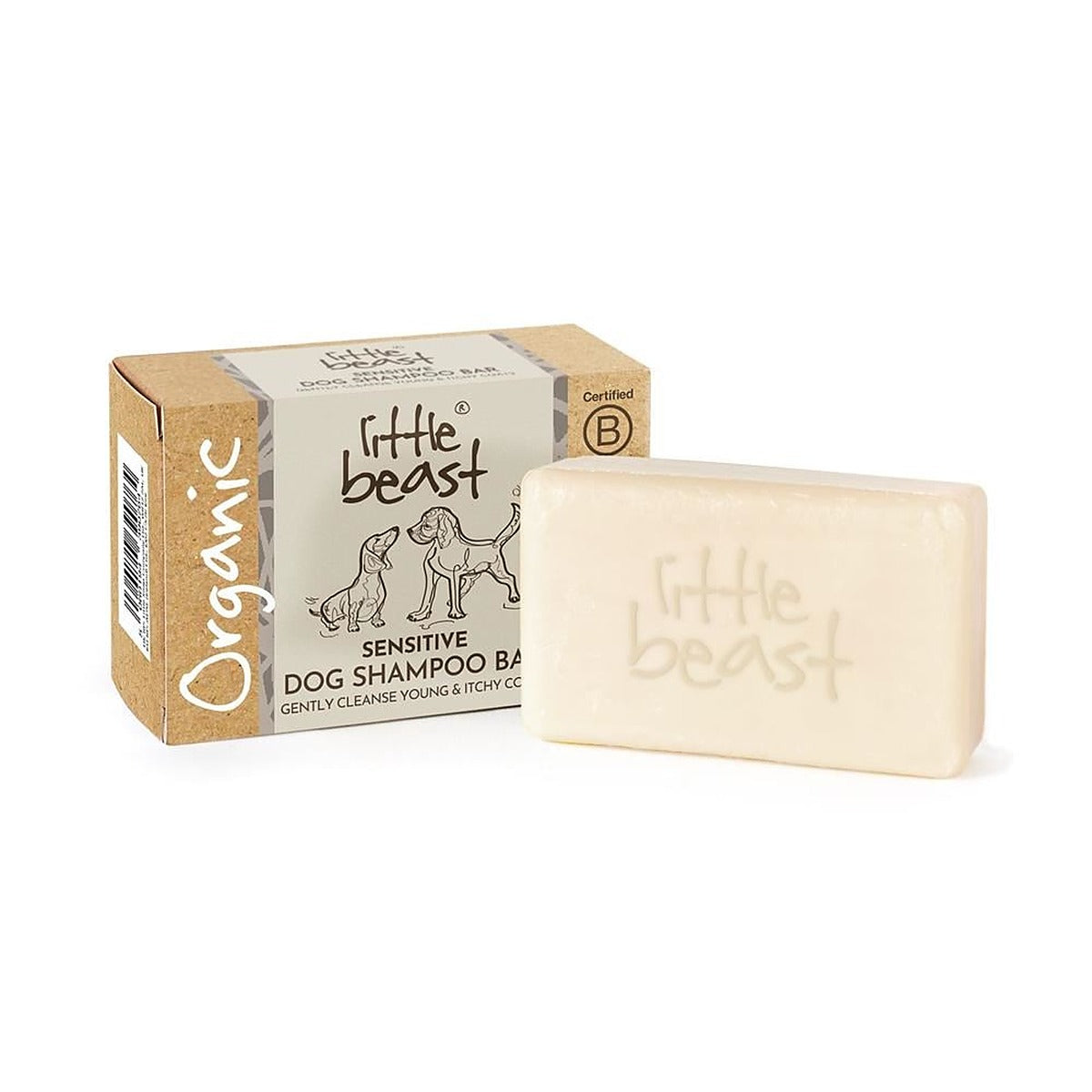 Little Soap Company Little Beast Organic Sensitive Dog Shampoo Bar 100g - 2 Pack
