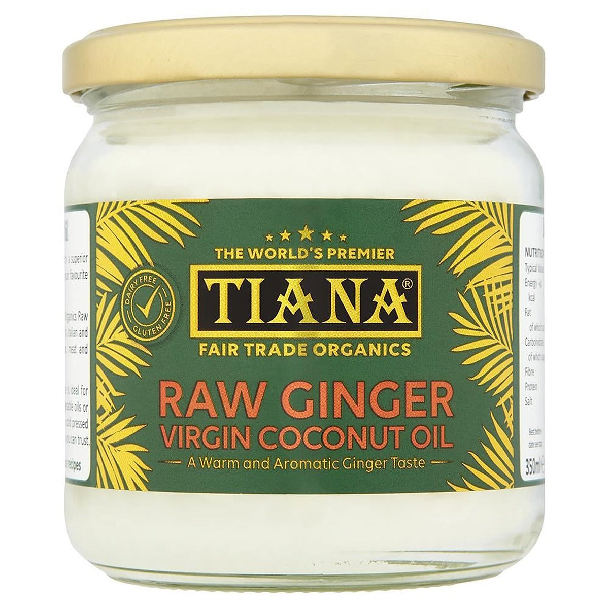 TIANA Premium Raw Ginger Virgin Coconut Oil 350ml