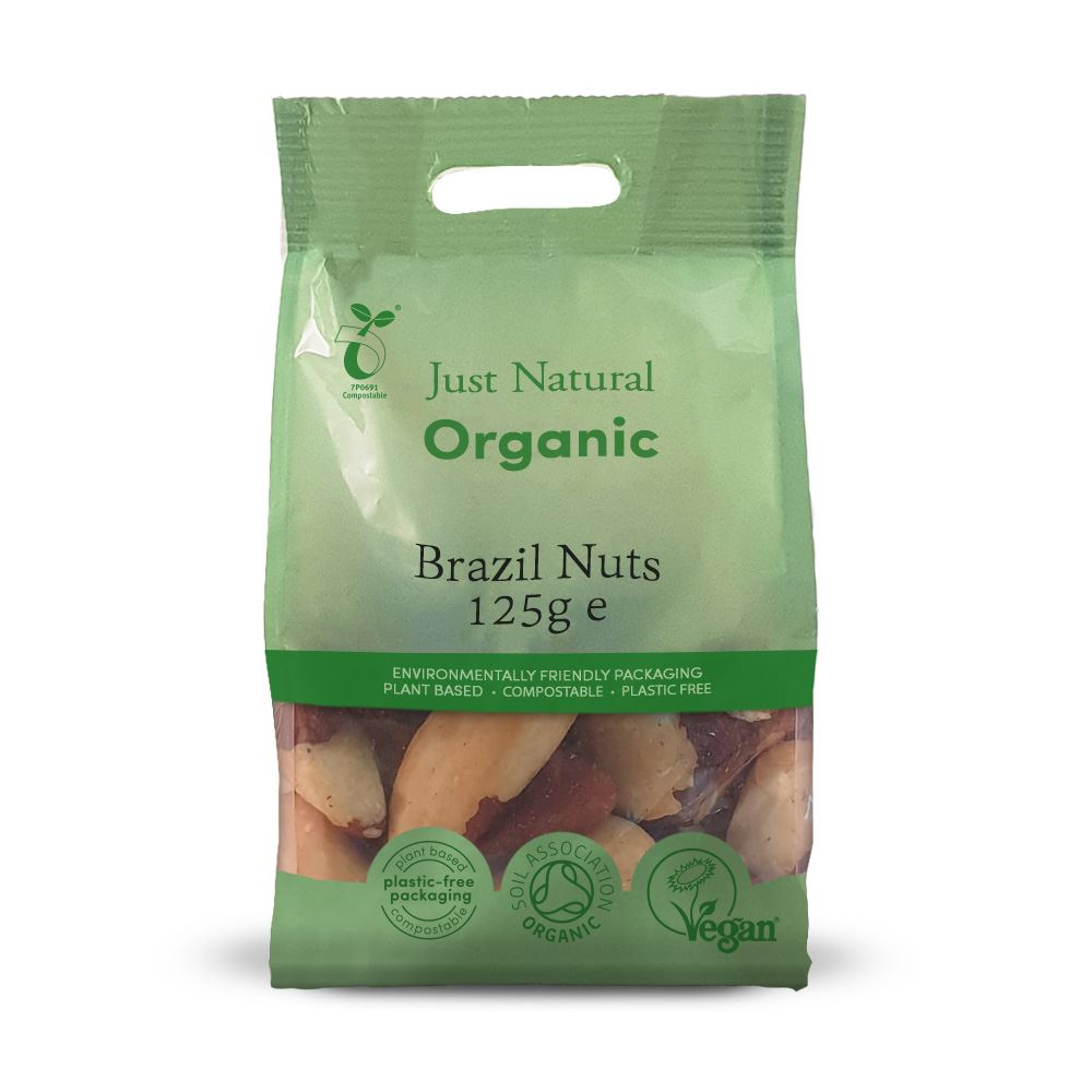 Just Natural Organic Organic Brazils Whole 125g