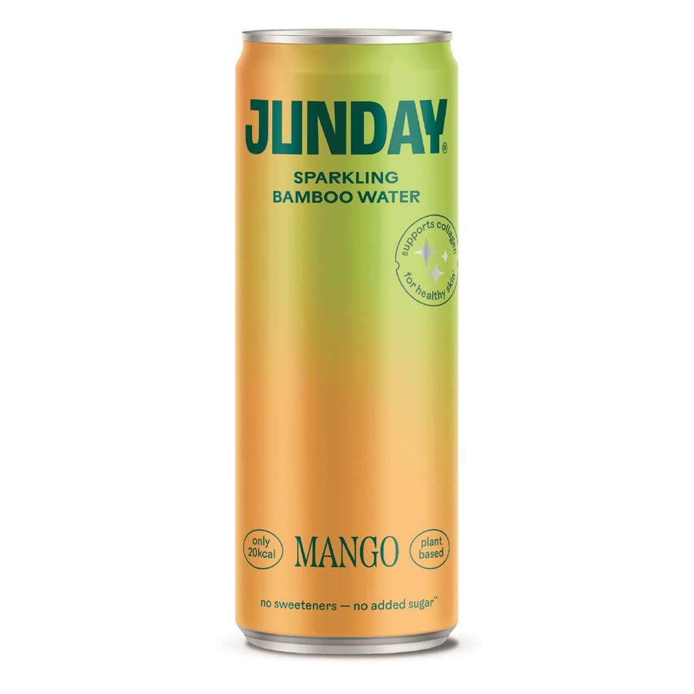Junday Bamboo Water Mango 250ml - 12 Pack