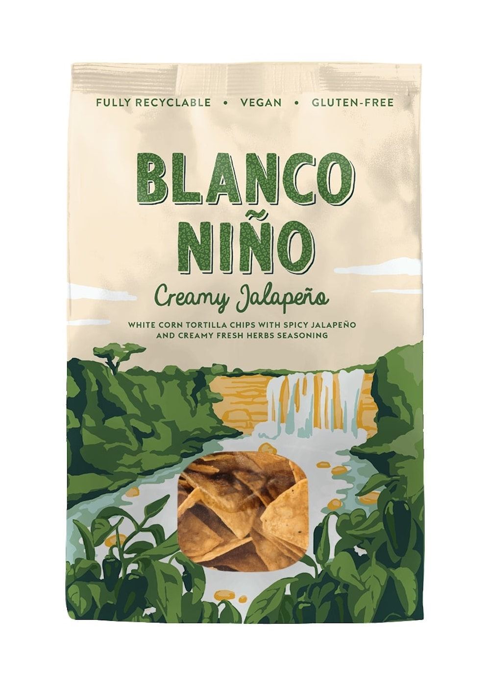 Blanco Nino Creamy Jalapeno Tortilla Chips 170g - 8 Pack