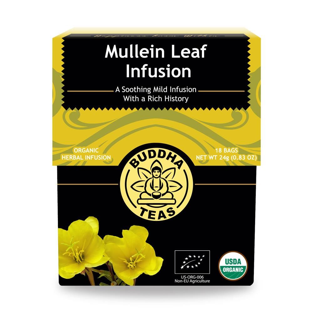 Buddha Teas Organic Mullein Leaf Tea 18 tea bags