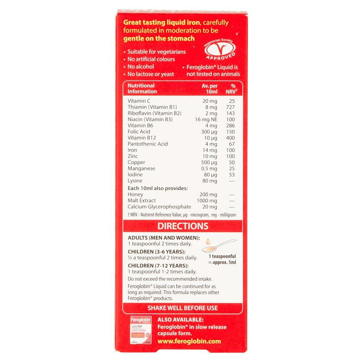 Vitabiotics Feroglobin Liquid - 200ml - image 3