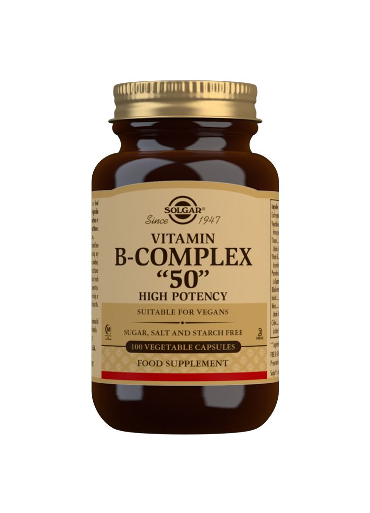Solgar Vitamin B-Complex "50" High Potency - 100 Vegicaps