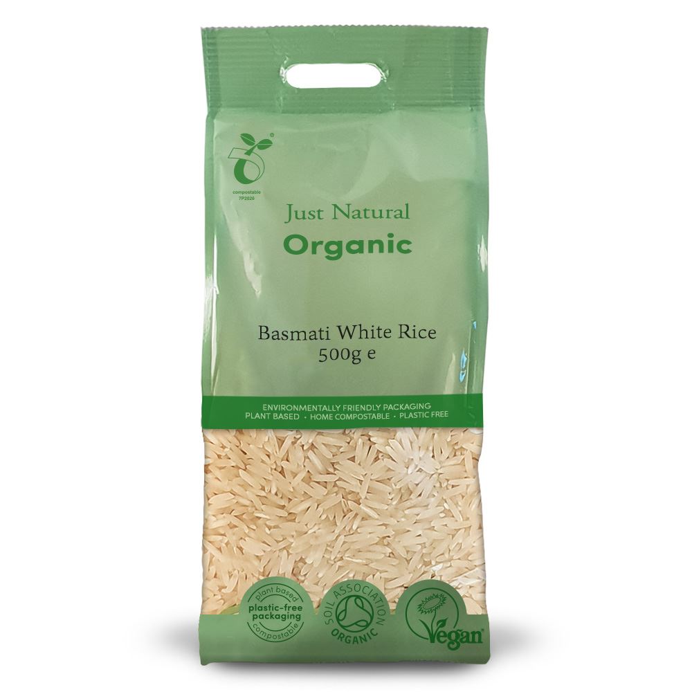 Just Natural Organic Organic Basmati White Rice 500g