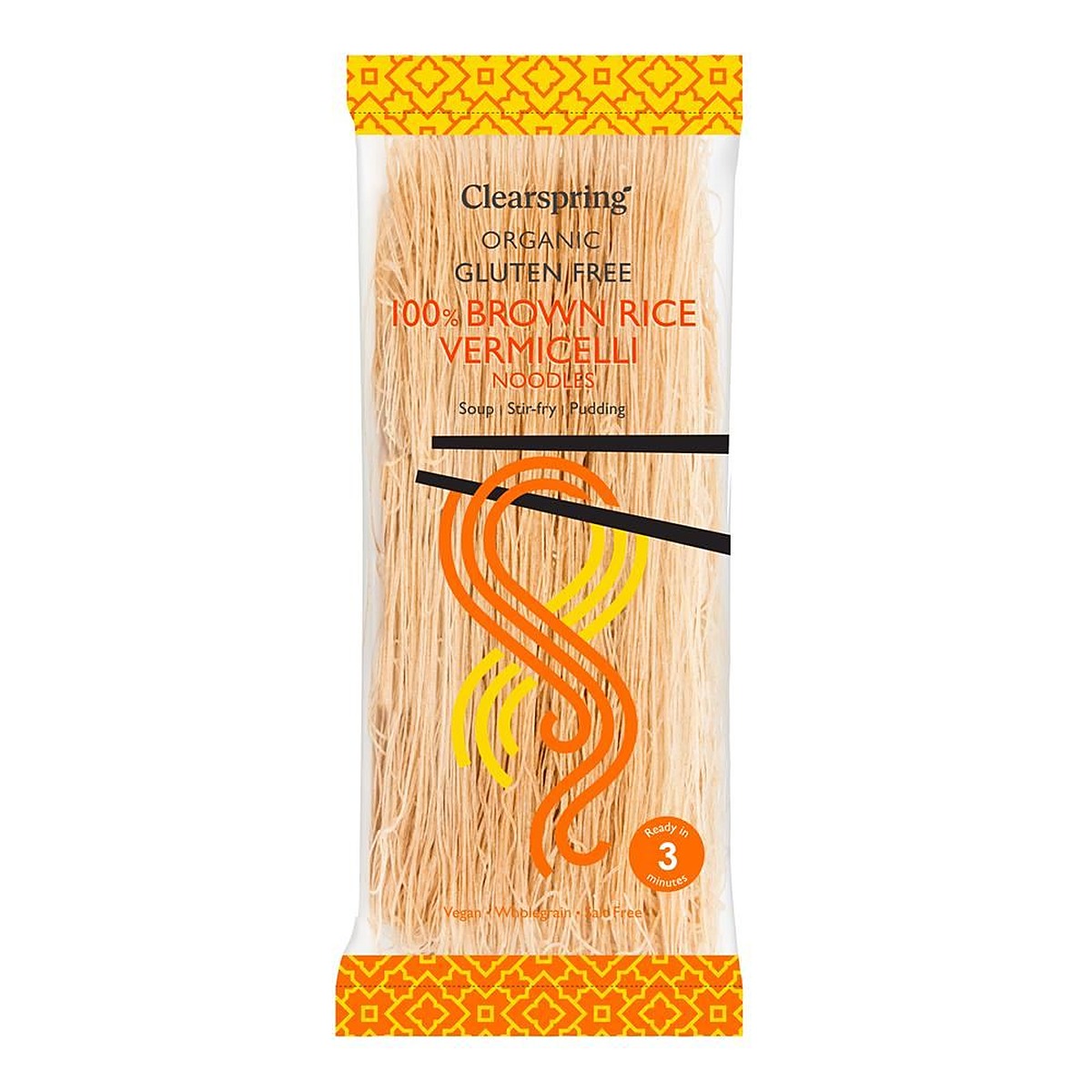 Clearspring Organic Gluten Free 100% Brown Rice Vermicelli Noodles 180g