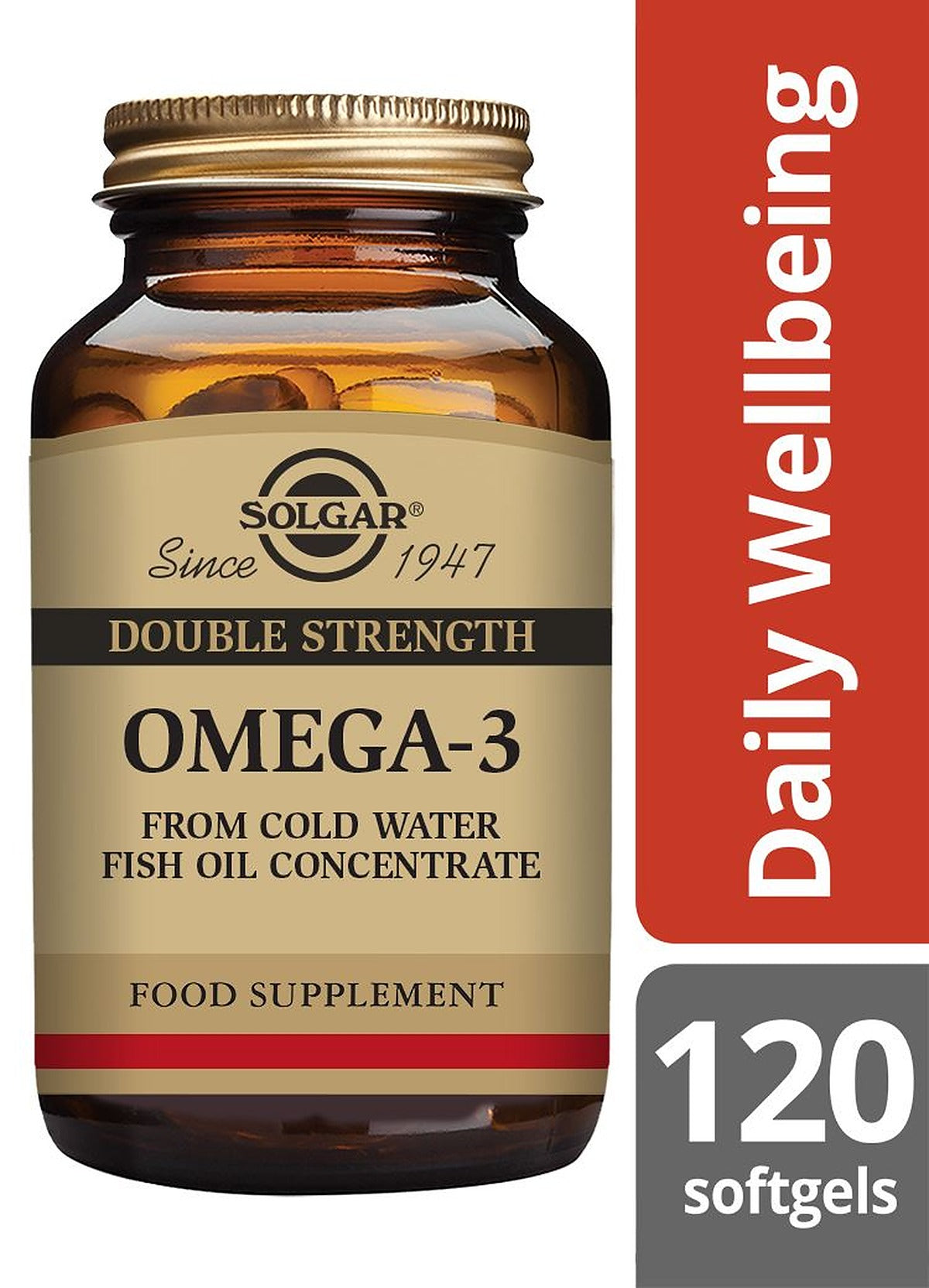 Solgar Double Strength Omega-3 - 120 Softgels - image 2