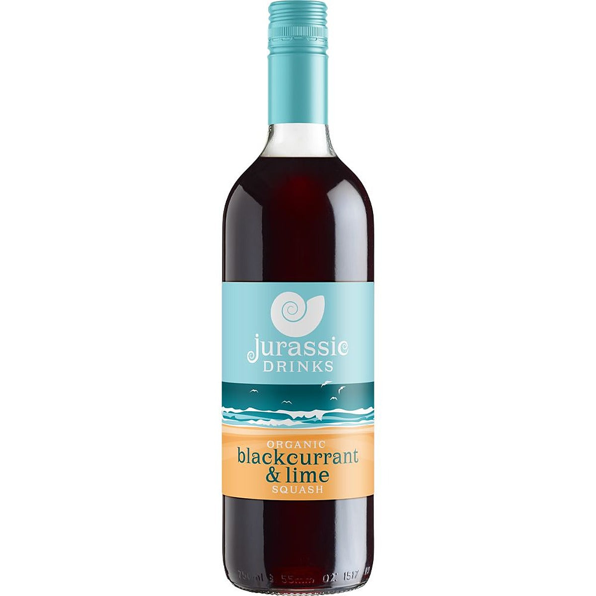 Jurassic Drinks Organic Blackcurrant & Lime Squash 740ml - 6 Pack