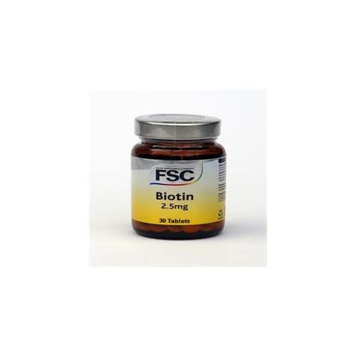 FSC Biotin 2.5mg 30 Tablets