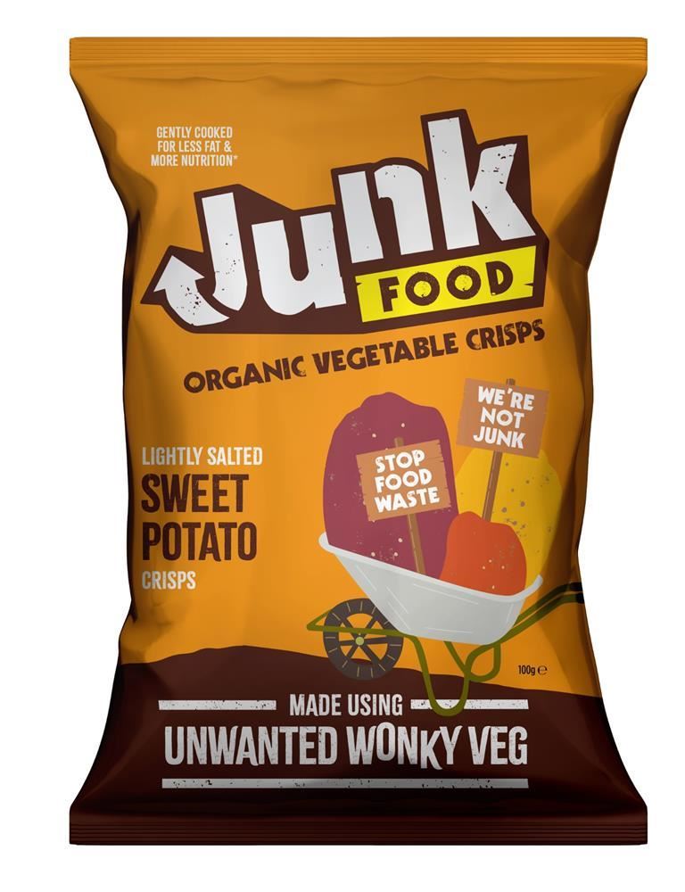 Junk Organic Junk Food Organic Sweet Potato Crisps 100g - 12 Pack