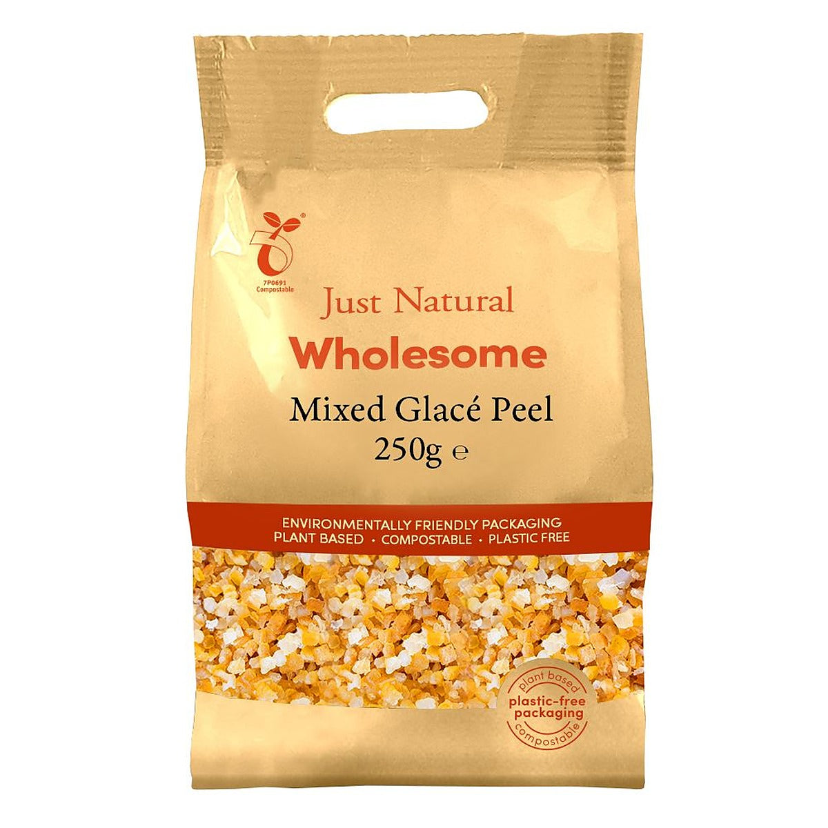 Just Natural Wholesome Mixed Glace Peel 250g