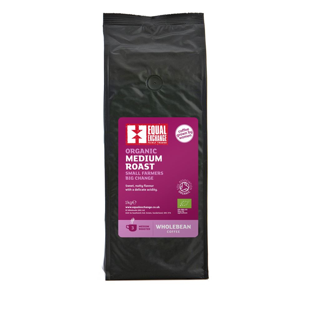 Equal Exchange Organic Medium Roast Coffee Beans 1kg