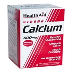 HealthAid Calcium 600mg Chewable 60 Tablets