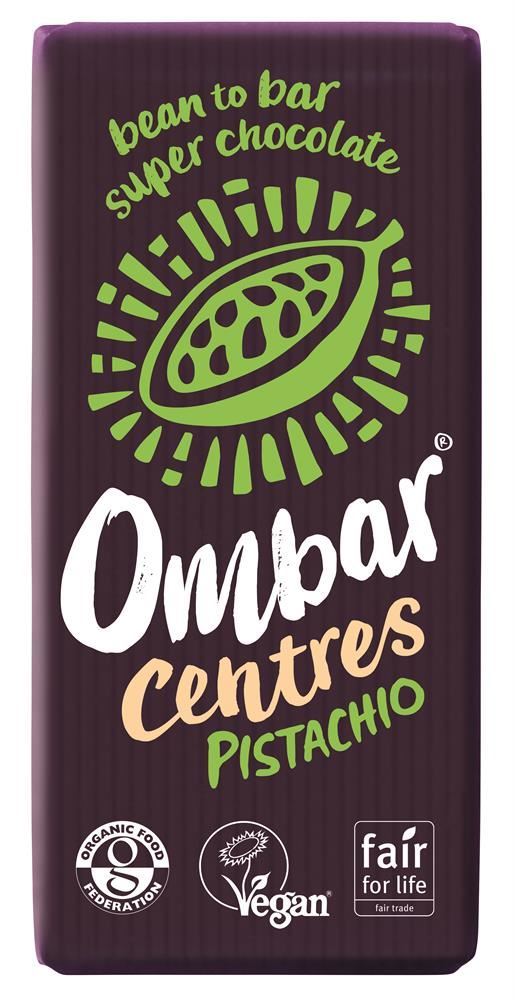 Ombar Pistachio Centres 70g organic and vegan - 10 Pack