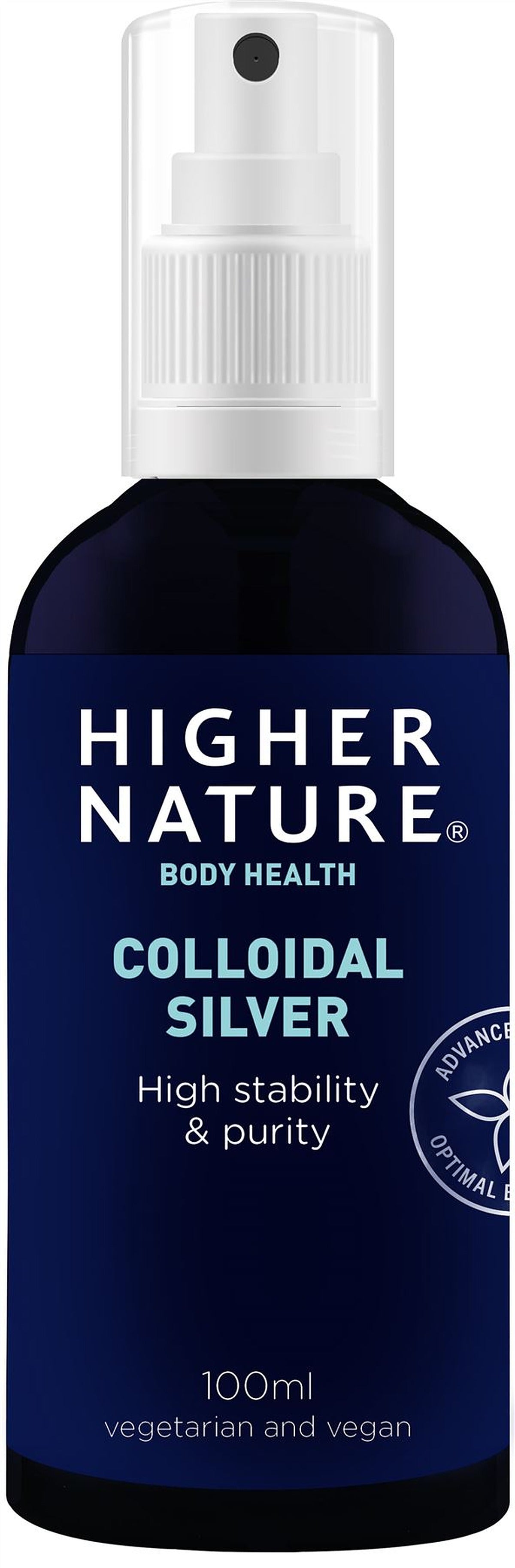 Higher Nature Colloidal Silver pump spray 100ml
