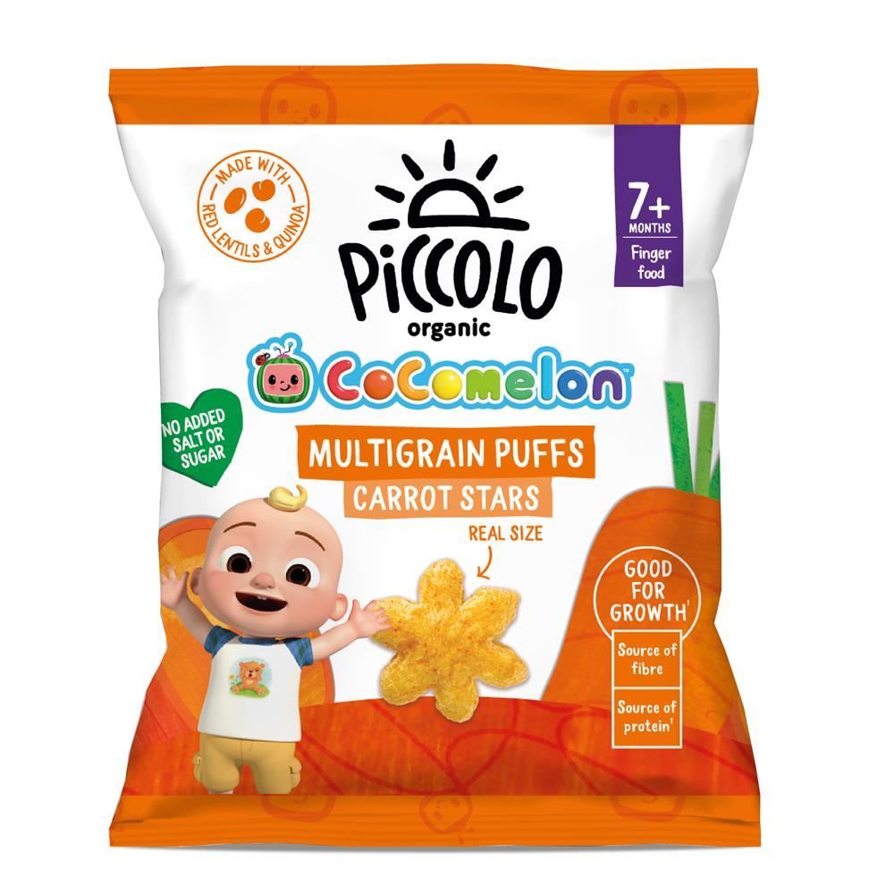 Piccolo Organic Multigrain Carrot Puffs 15g - 10 Pack