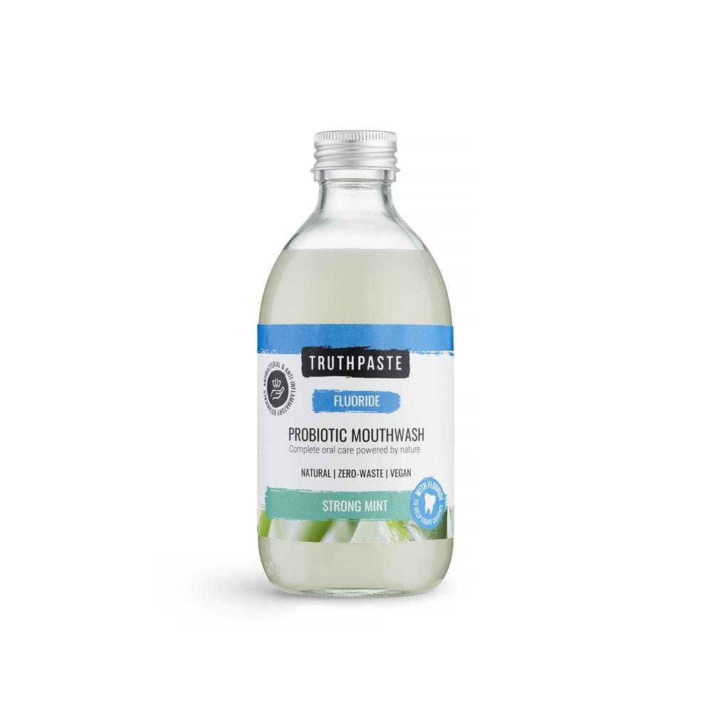 Truthpaste Probiotic Mouthwash Strong Mint With Fluoride 300ml