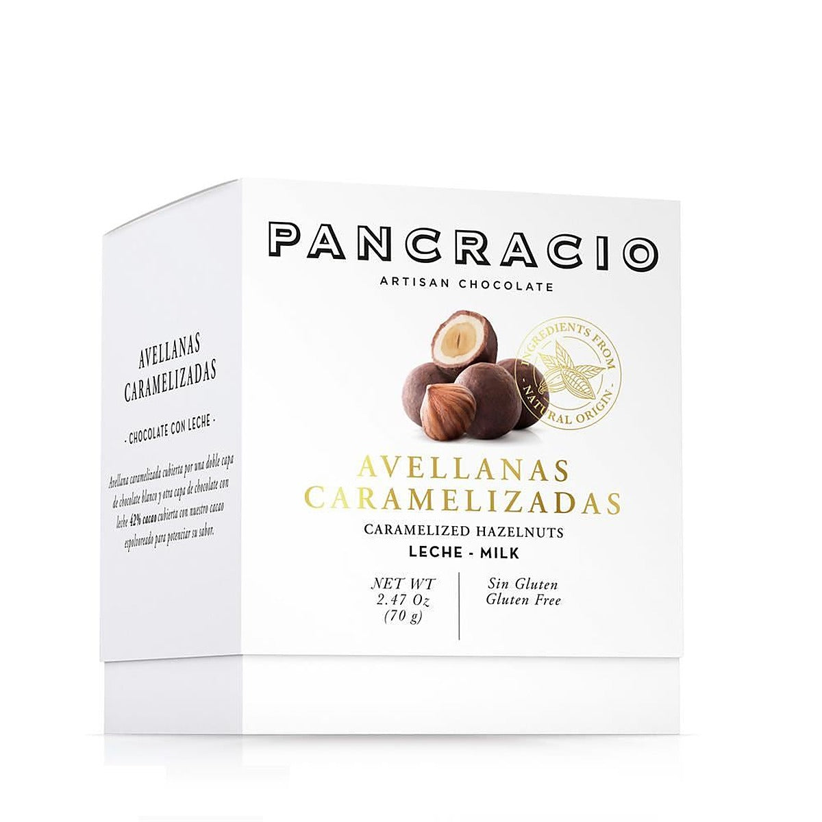 Pancracio Chocolate Caramelised Hazelnuts - Mini Gift Box 70g