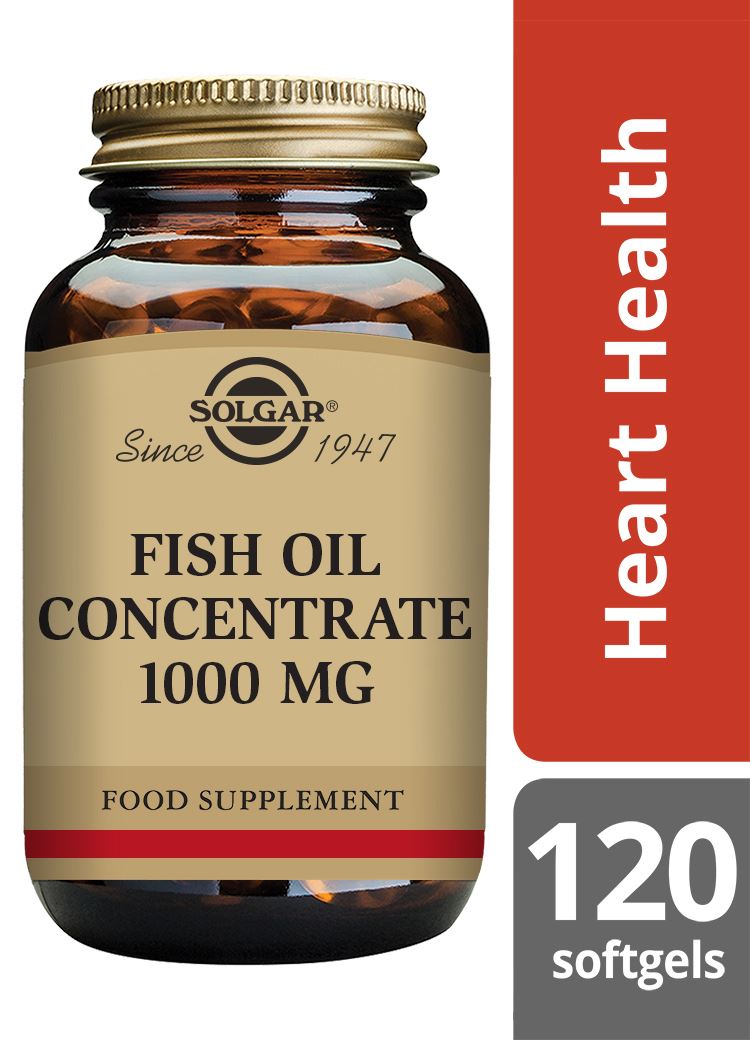 Solgar Fish Oil Concentrate 1000 mg - 120 Softgels
